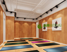 北京500多平米简约欧式风格瑜伽会所瑜伽馆设计效果图